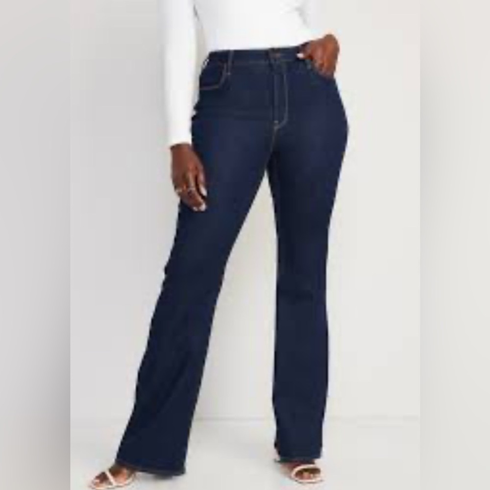 Old Navy Women's Deep Indigo Flare Jeans
